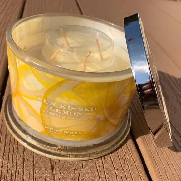 🆕SUN KISSED LEMON HARRY SLATKIN HOMEWORX 4 WICK, 18oz CANDLE NWTS! - Picture 5 of 5